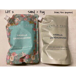 Sand + Fog Vanilla Sandalwood Scented Hand Soap Refill 34 Fl Oz X 2 Brand New